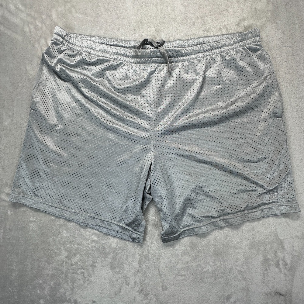 Starter Mesh Shorts Mens XL Gray Comfort Stretch Athleisure Drawstring Workout
